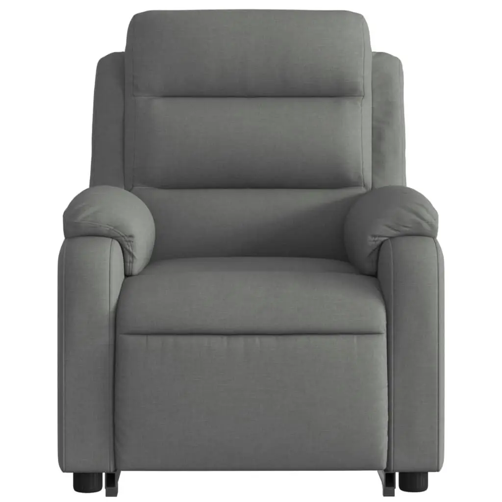 Electric Stand up Massage Recliner Chair Dark Grey Fabric 3205742