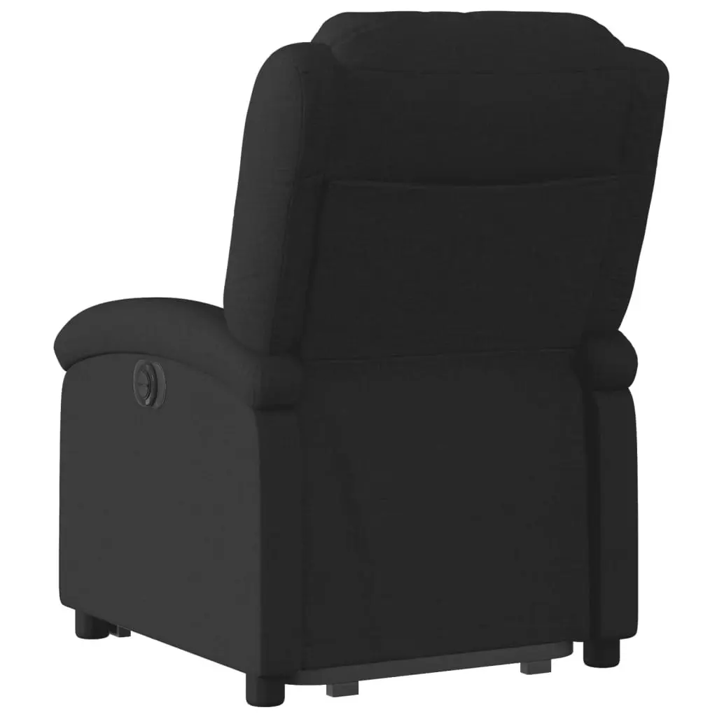 Electric Stand up Recliner Chair Black Fabric 3205438