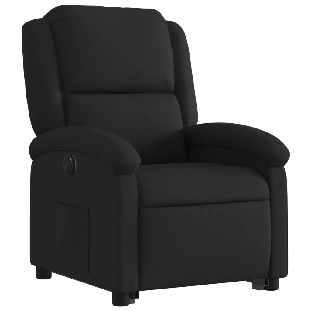 Electric Stand up Recliner Chair Black Fabric 3205438