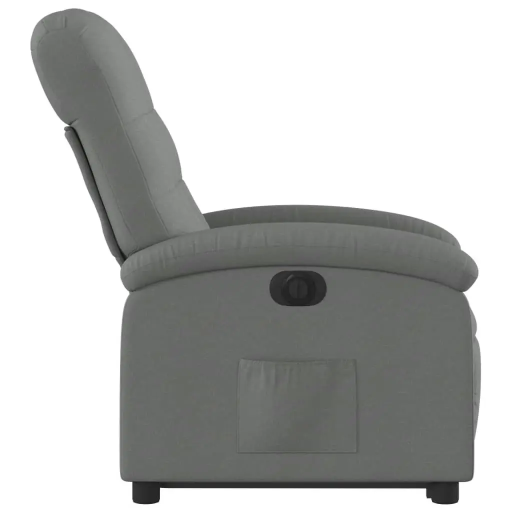 Electric Stand up Recliner Chair Dark Grey Fabric 3205405