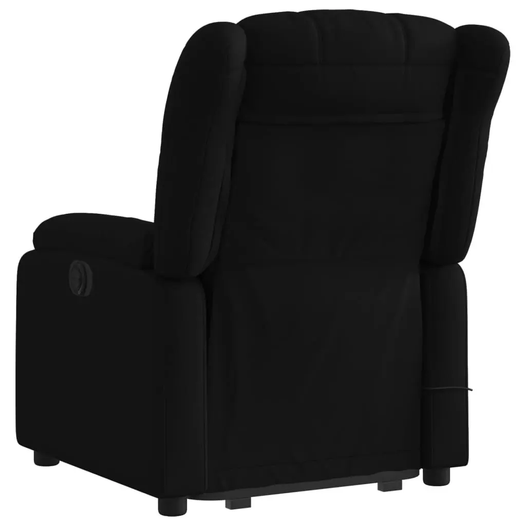 Electric Stand up Massage Recliner Chair Black Faux Leather 3205770