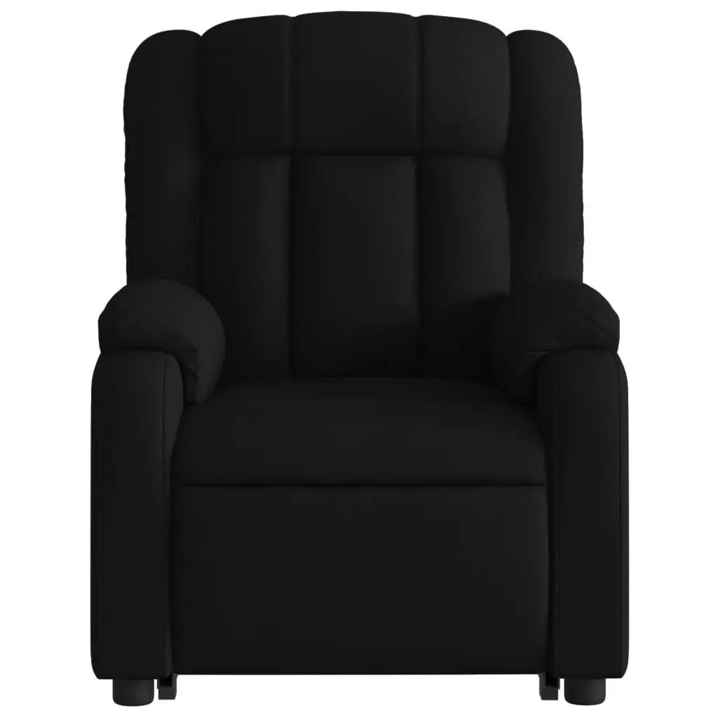 Electric Stand up Massage Recliner Chair Black Faux Leather 3205770