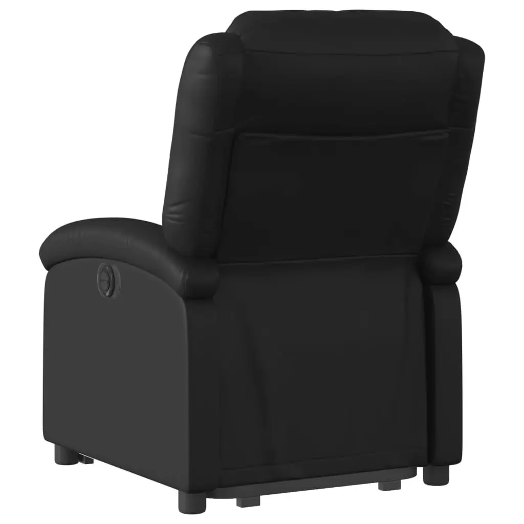 Electric Stand up Recliner Chair Black Faux Leather 3205462