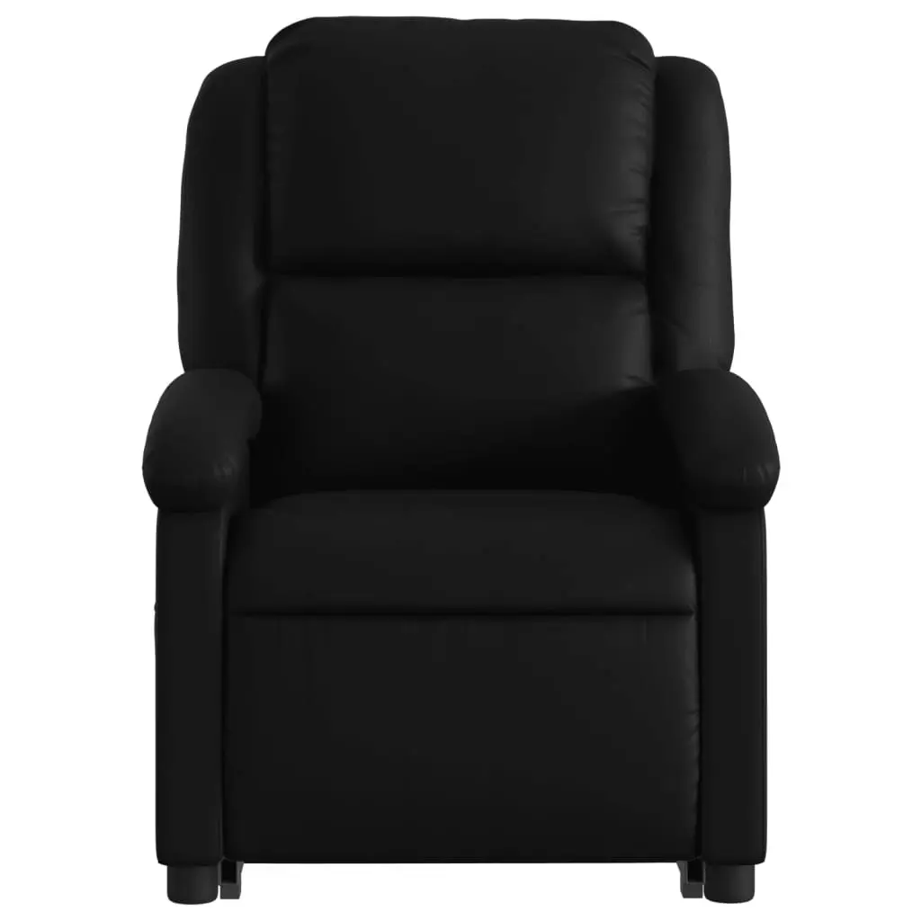 Electric Stand up Recliner Chair Black Faux Leather 3205462