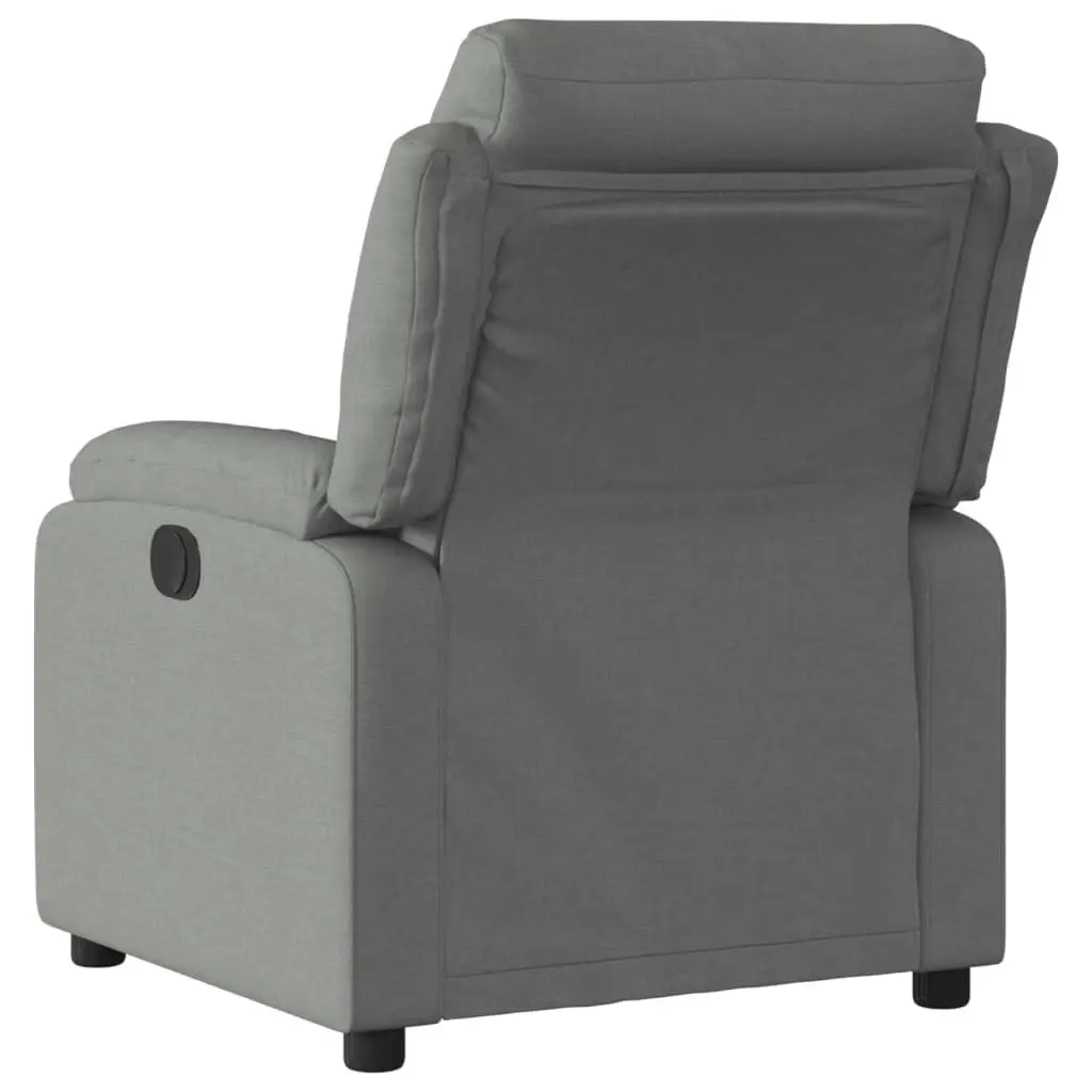 Electric Recliner Chair Dark Grey Fabric 3205727