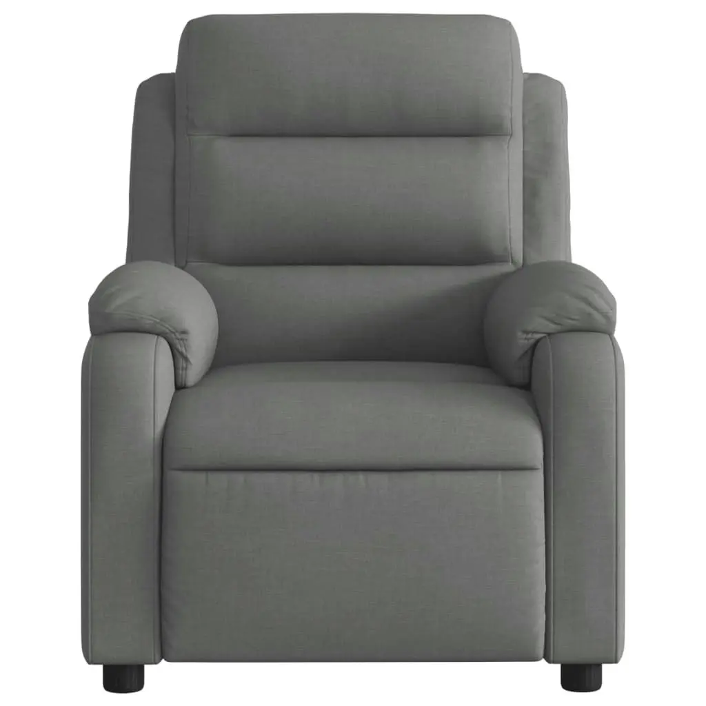 Electric Recliner Chair Dark Grey Fabric 3205727