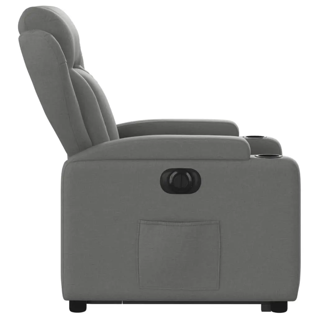 Electric Stand up Recliner Chair Dark Grey Fabric 3205589