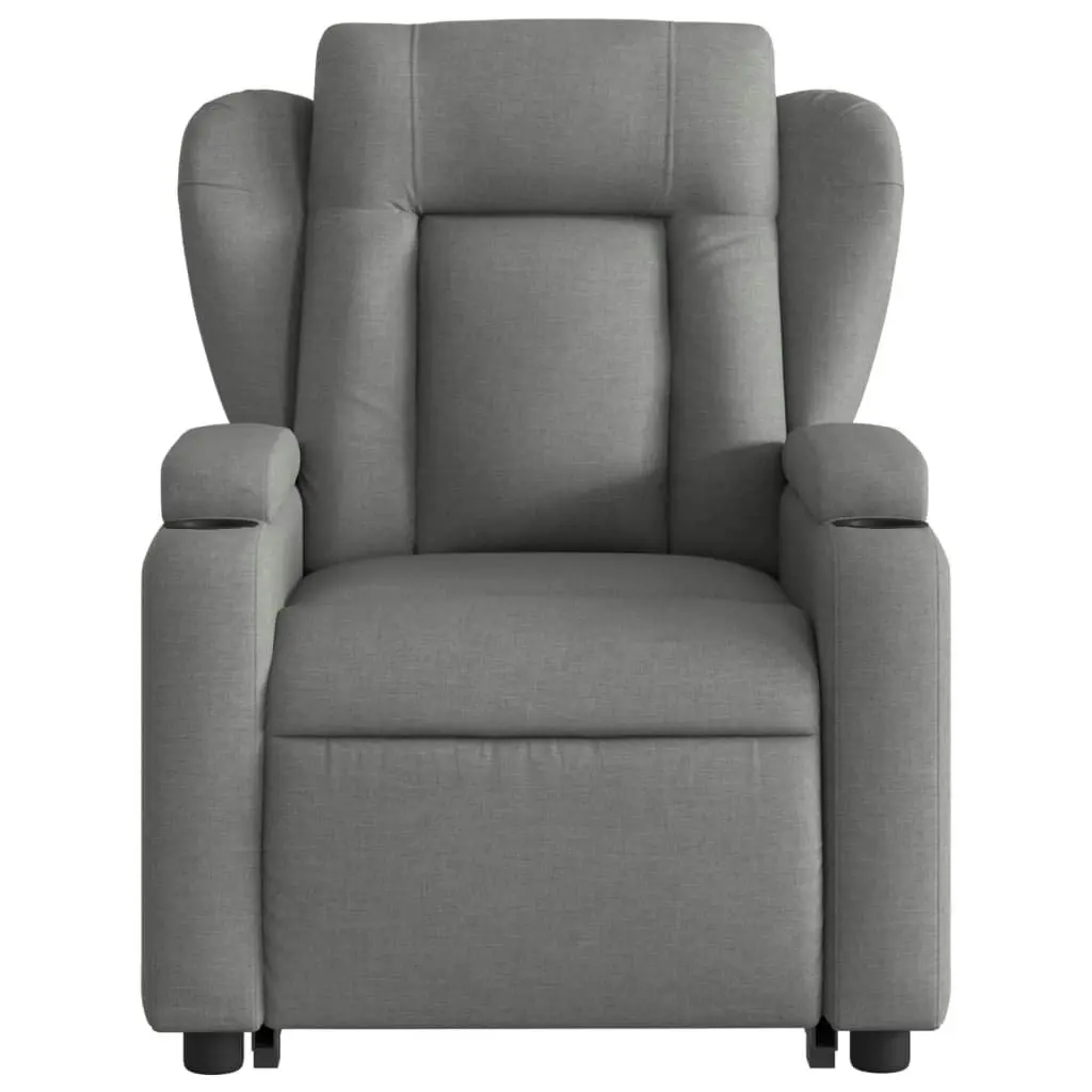 Electric Stand up Recliner Chair Dark Grey Fabric 3205589