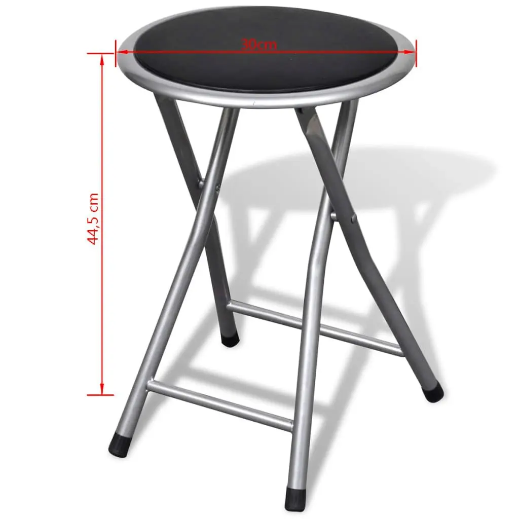 Folding Bar Stools 4 pcs Faux Leather 241033