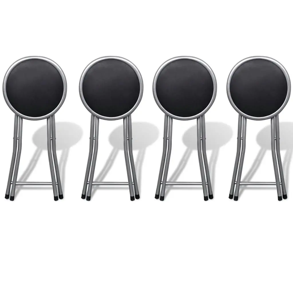 Folding Bar Stools 4 pcs Faux Leather 241033