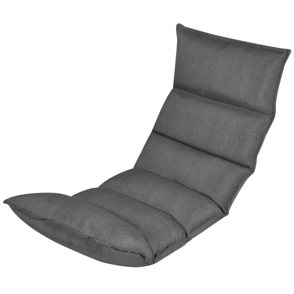 Folding Floor Longue Grey Fabric 325236