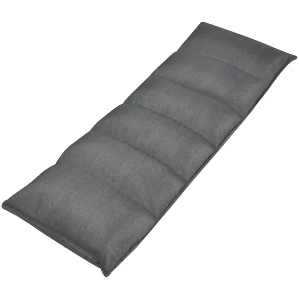 Folding Floor Longue Grey Fabric 325236