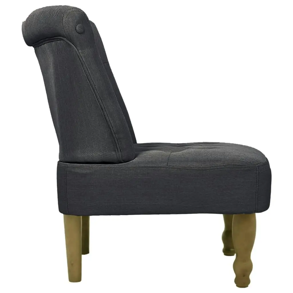 French Chair Grey Fabric 240287