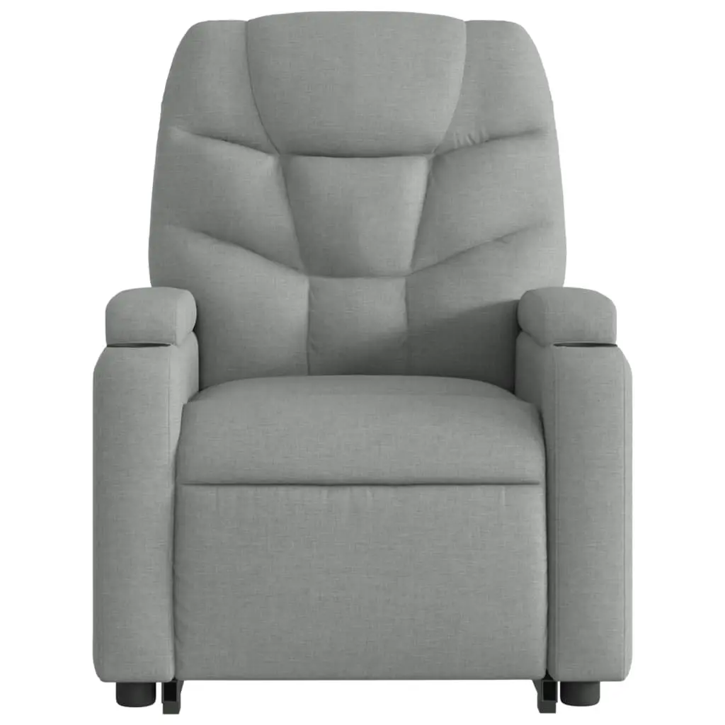 Electric Stand up Recliner Chair Light Grey Fabric 3205632