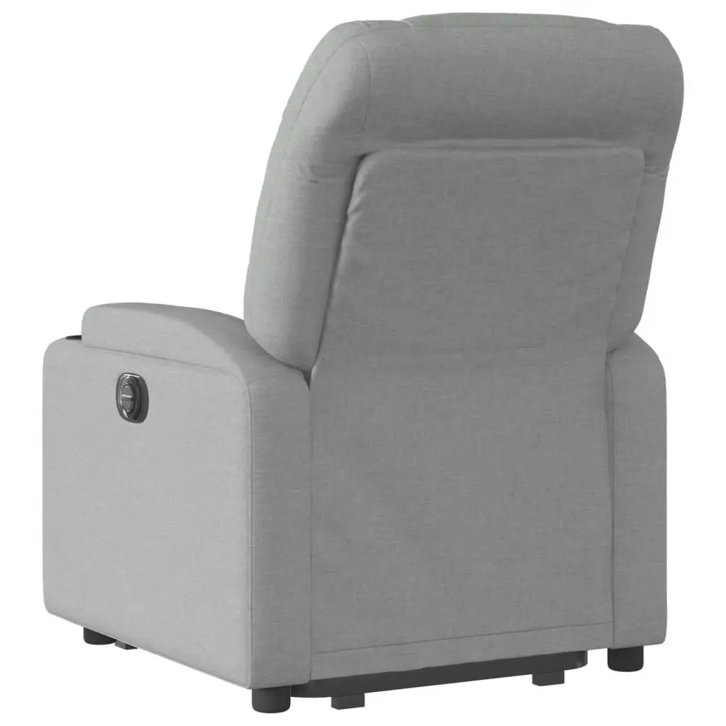 Electric Stand up Recliner Chair Light Grey Fabric 3205632