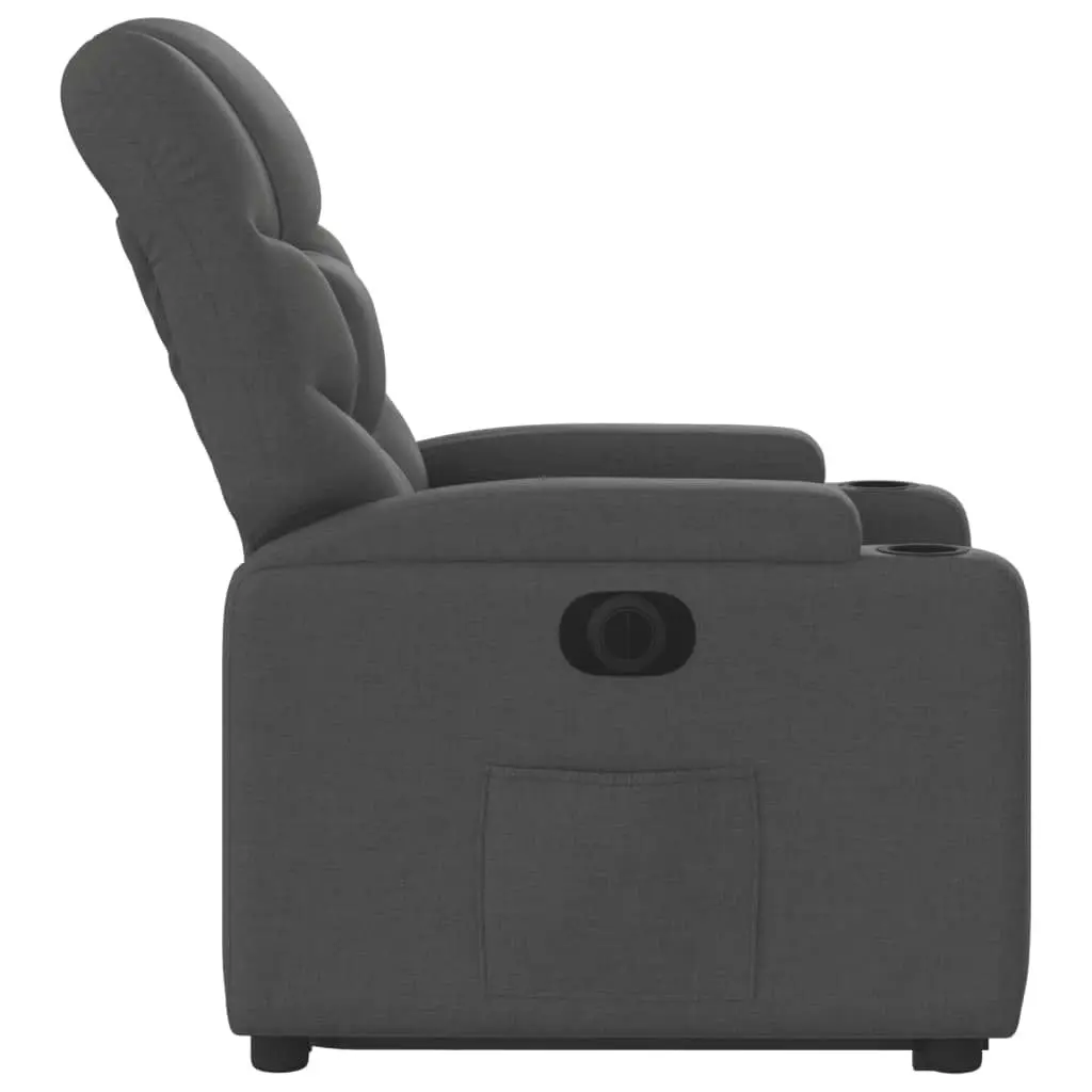 Electric Stand up Recliner Chair Dark Grey Fabric 3205633