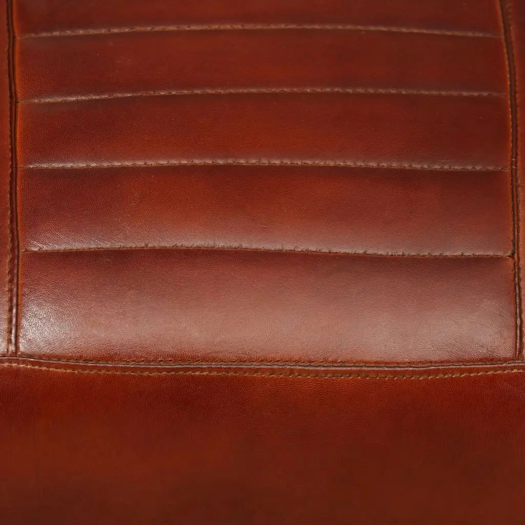 Lounge Chair Brown Genuine Leather 244629