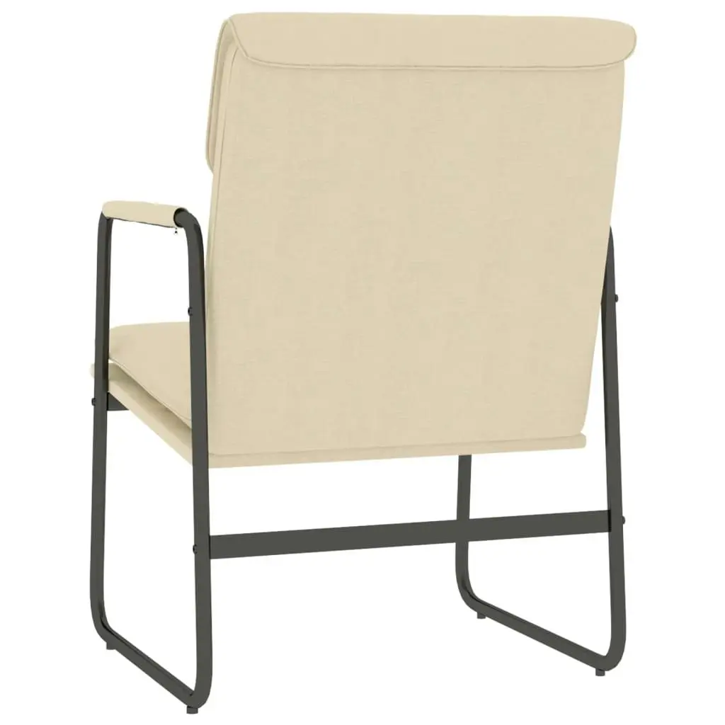 Lounge Chair Cream 55x64x80 cm Fabric 351348