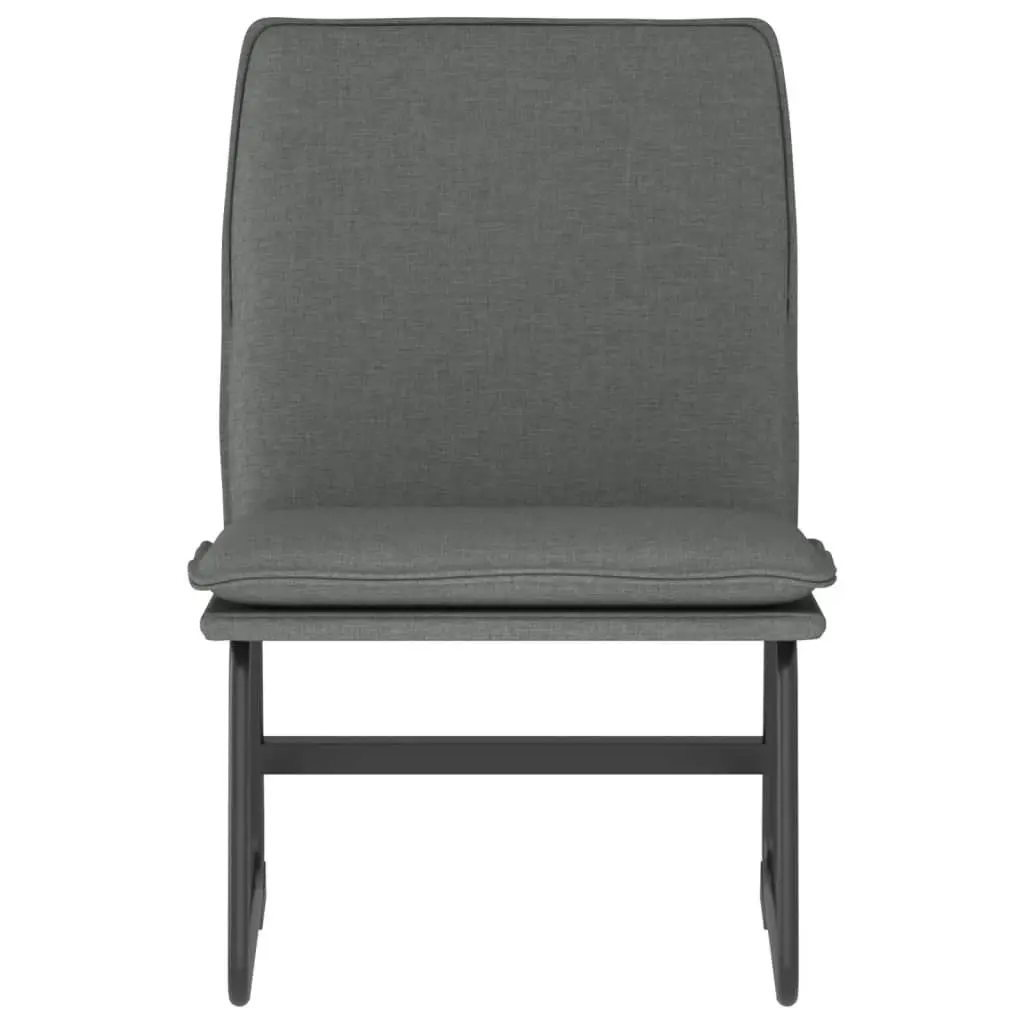 Lounge Chair Dark Grey 52x75x76 cm Fabric 351313