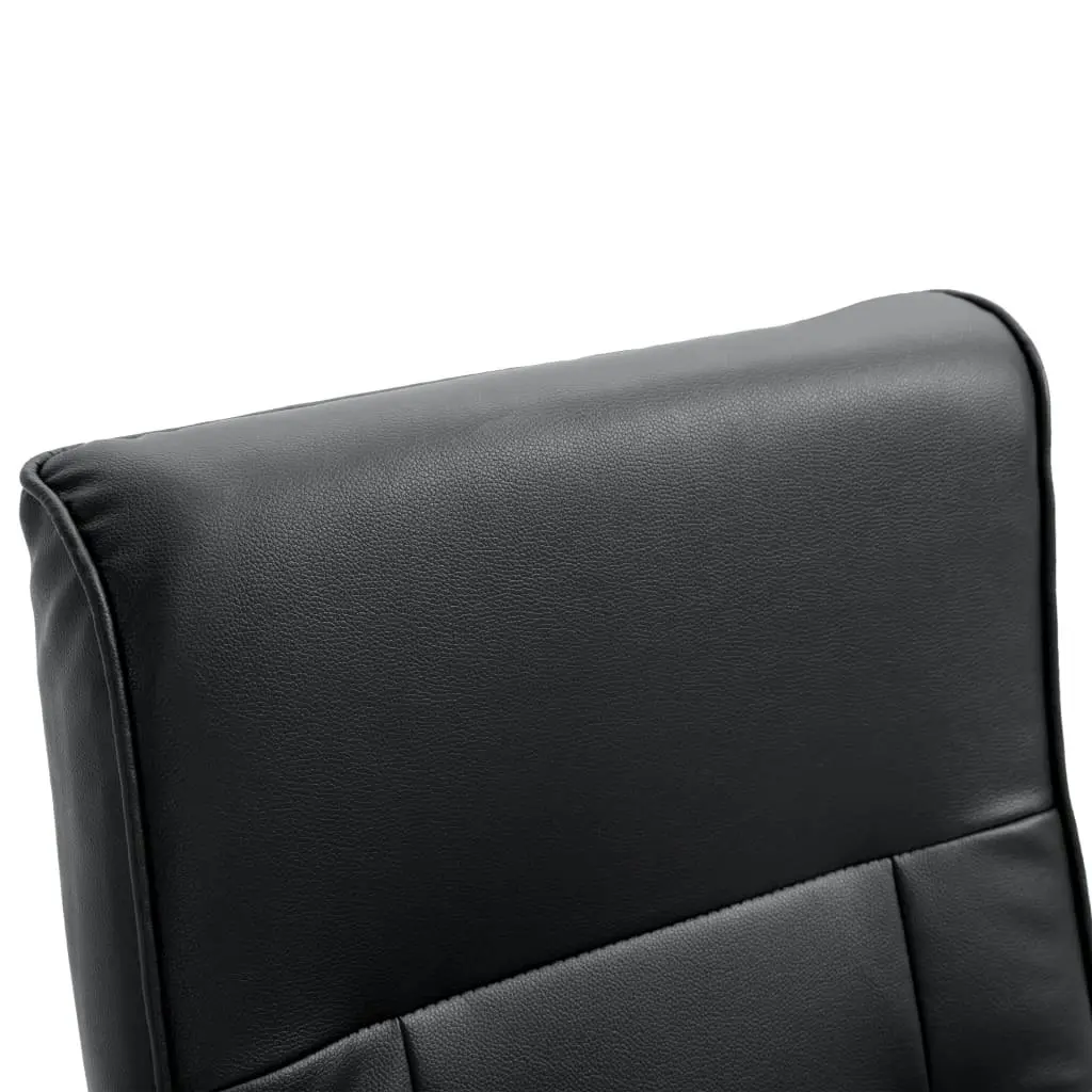 Massage Chair Black Faux Leather 60311