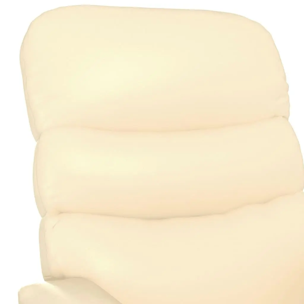 Massage Chair Cream Faux Leather 342694