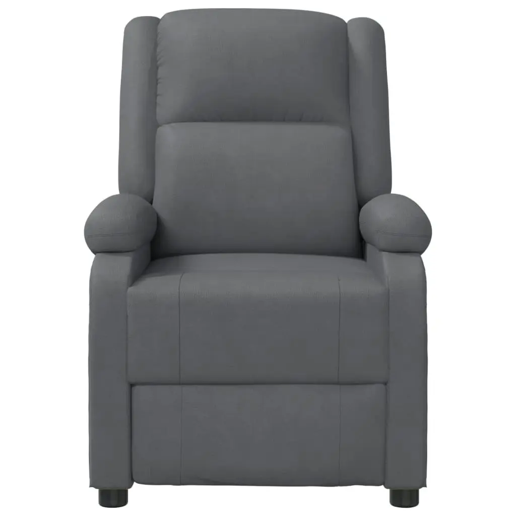 Massage Chair Anthracite Faux Leather 348464