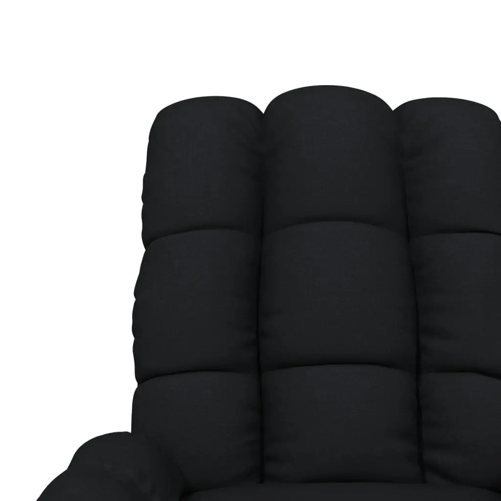 Massage Chair Black Fabric 342735