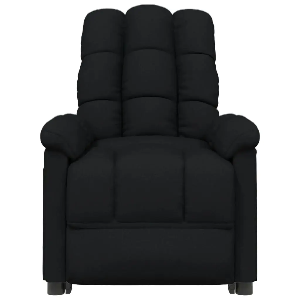 Massage Chair Black Fabric 342735