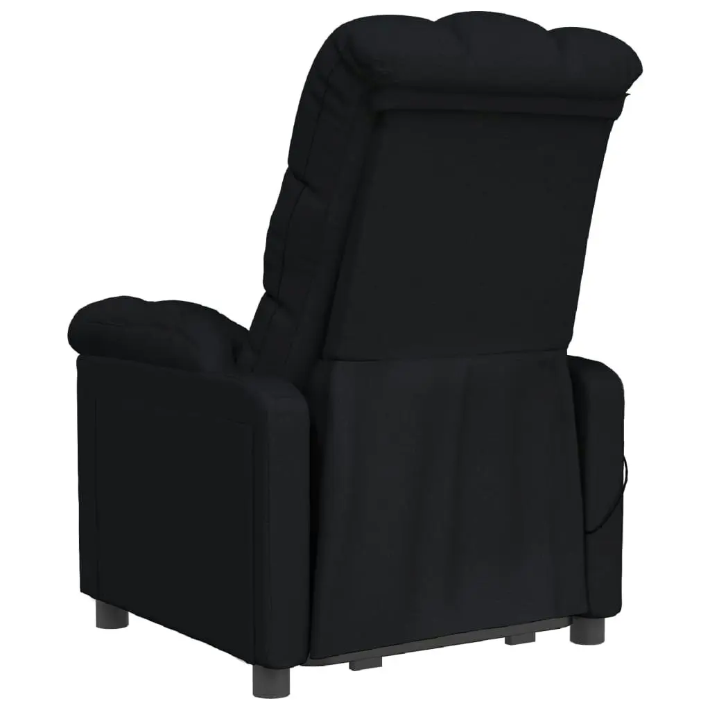 Massage Chair Black Fabric 342735