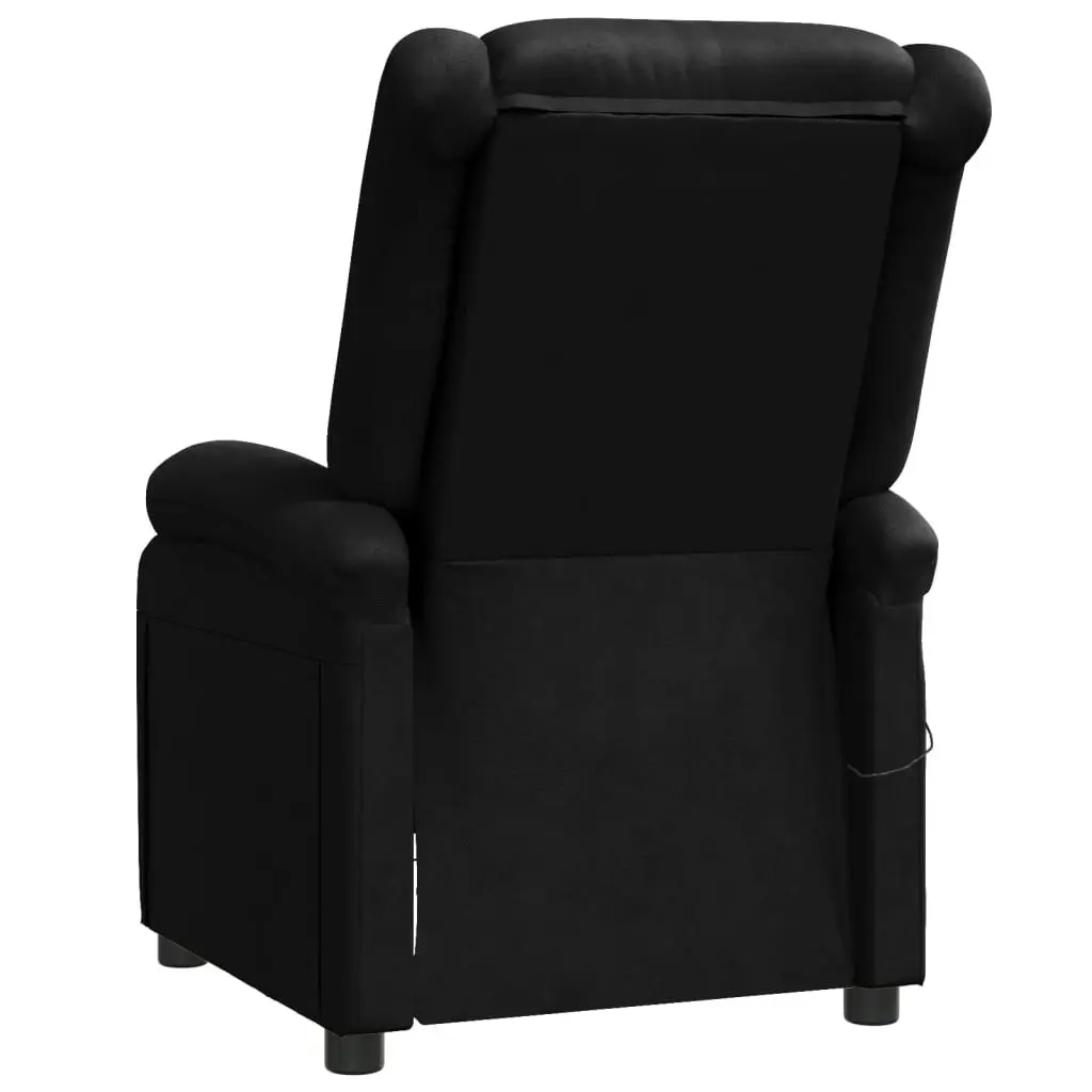 Massage Chair Black Faux Leather 344181