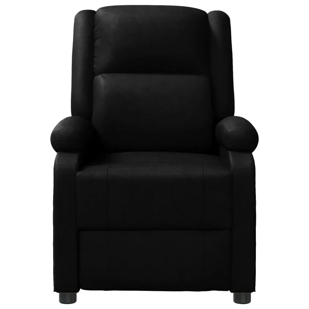 Massage Chair Black Faux Leather 344181