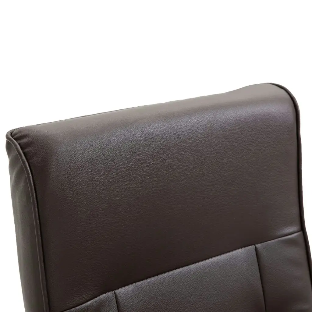 Massage Chair Brown Faux Leather 322474