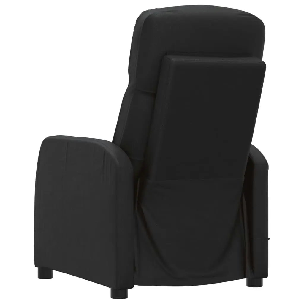 Massage Chair Black Faux Leather 321359