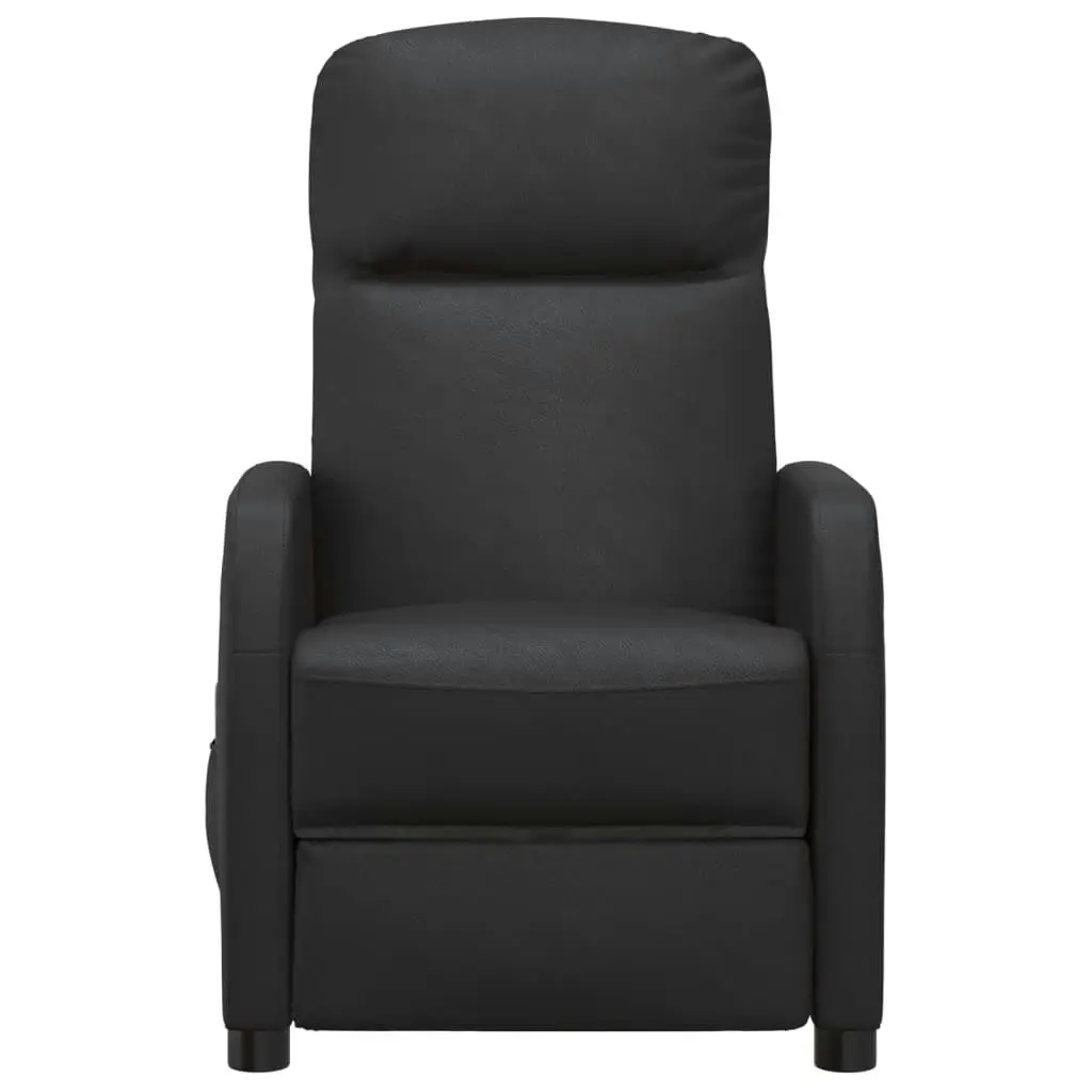 Massage Chair Black Faux Leather 321359