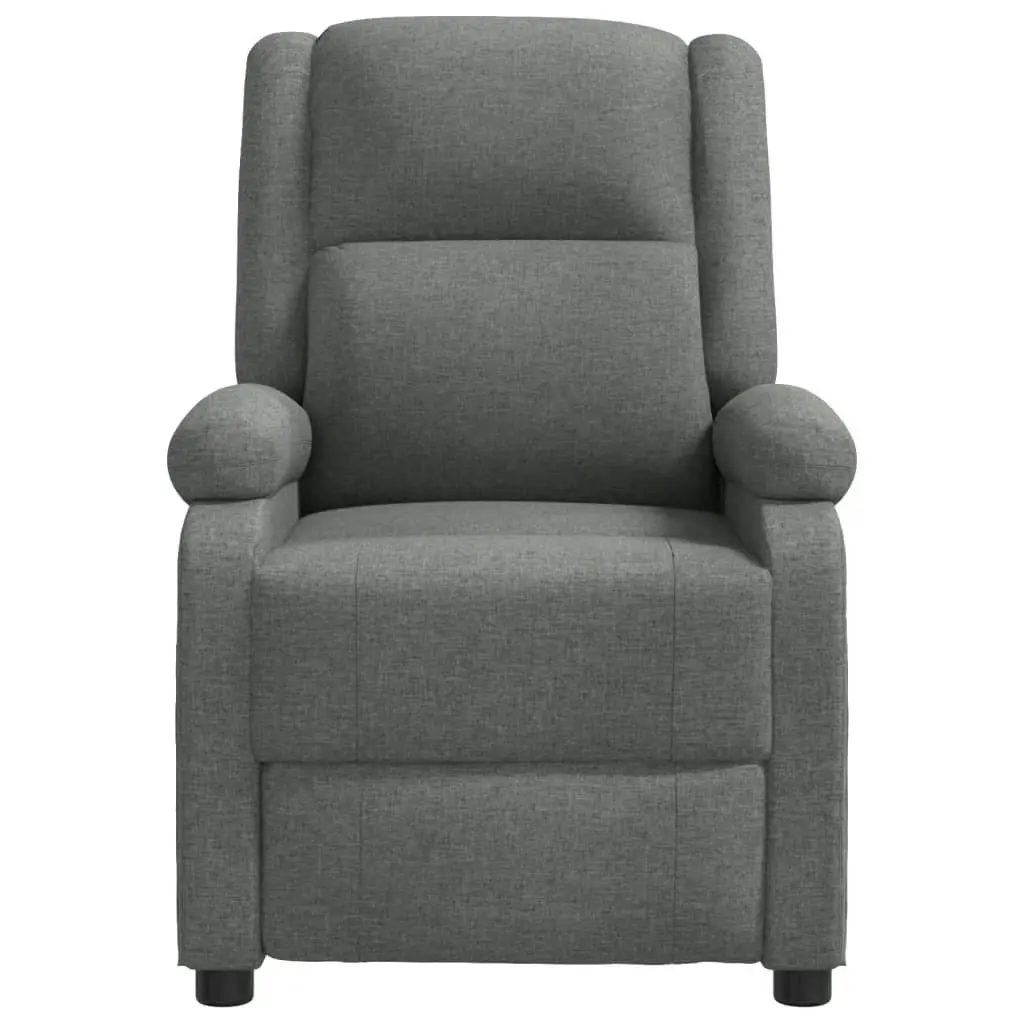 Massage Chair Dark Grey Fabric 348448