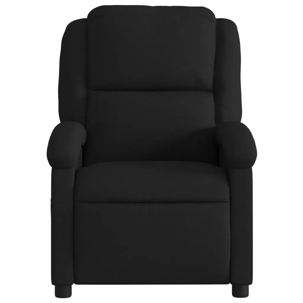 Massage Recliner Chair Black Fabric 3205418