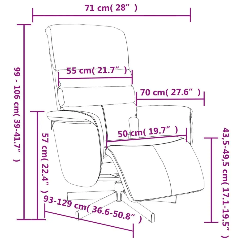 Massage Recliner Chair with Footrest Black Faux Leather 356710