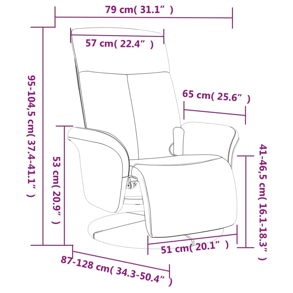 Massage Recliner Chair with Footrest Dark Grey Fabric 356534