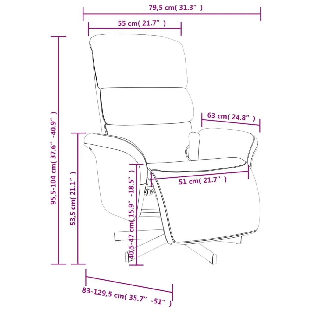 Massage Recliner Chair with Footrest Dark Grey Fabric 356614