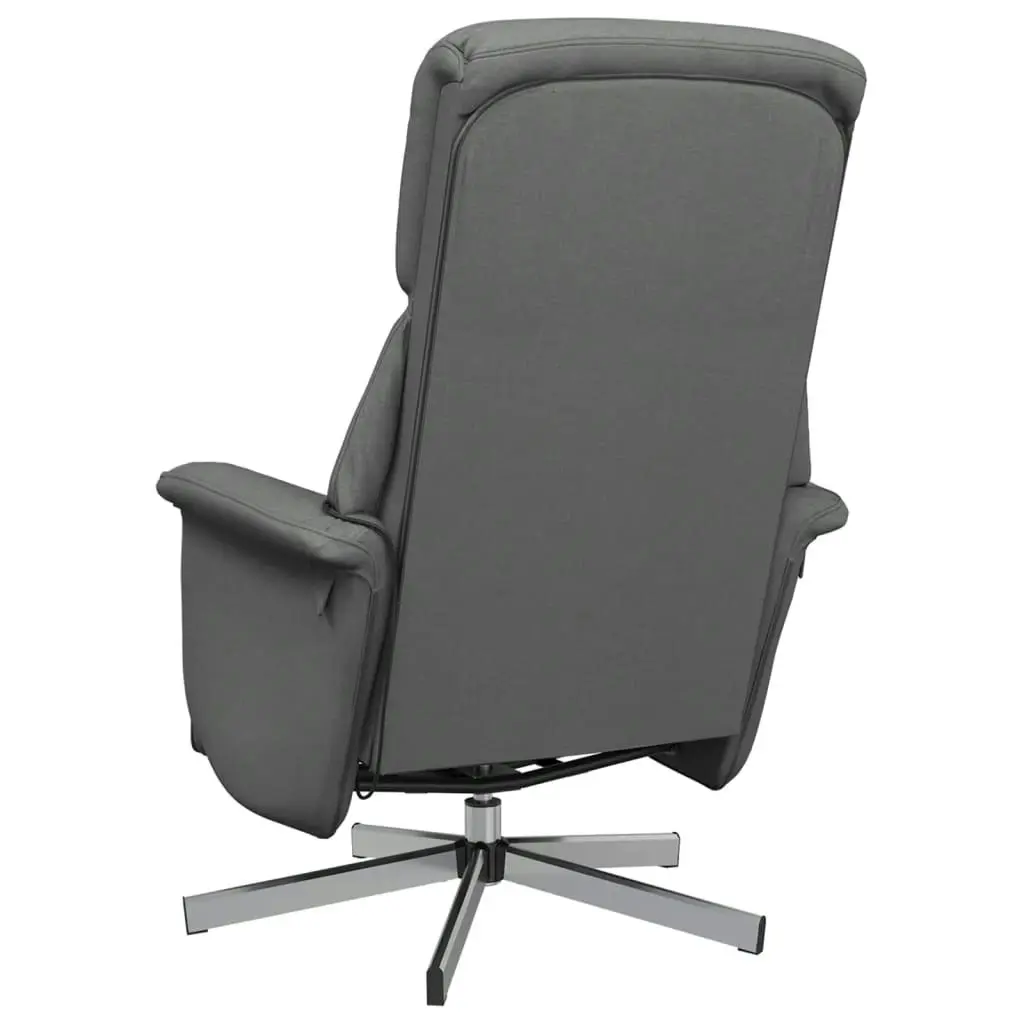 Massage Recliner Chair with Footrest Dark Grey Fabric 356670