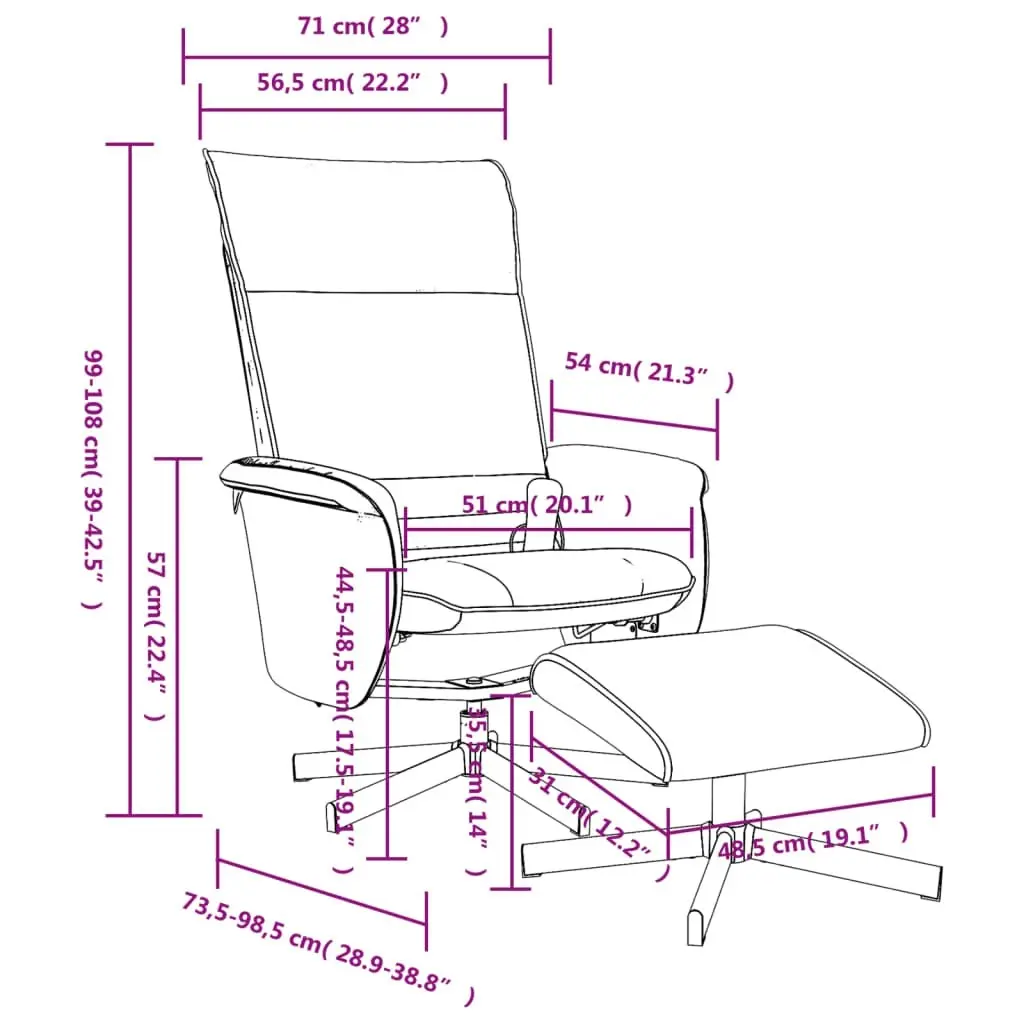 Massage Recliner Chair with Footstool Black Faux Leather 356656