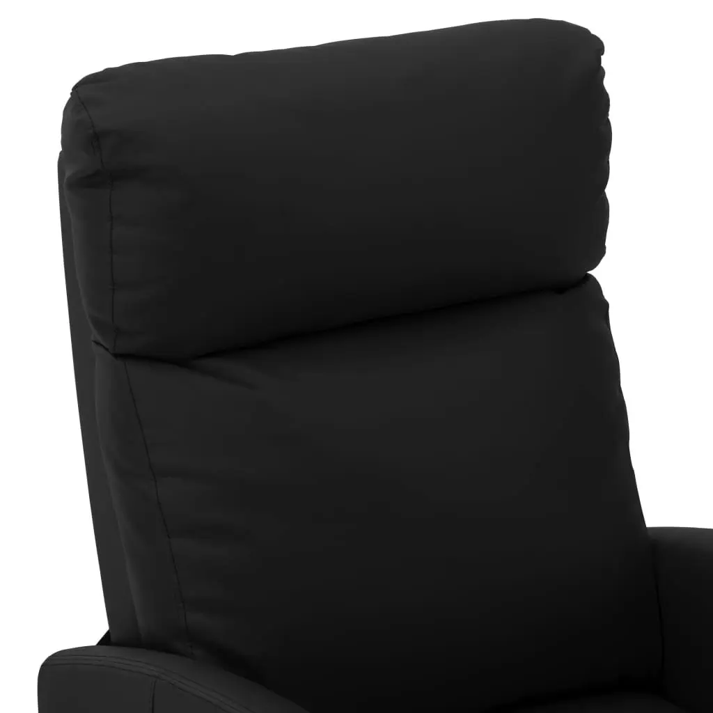 Massage Chair Black Faux Leather 289723