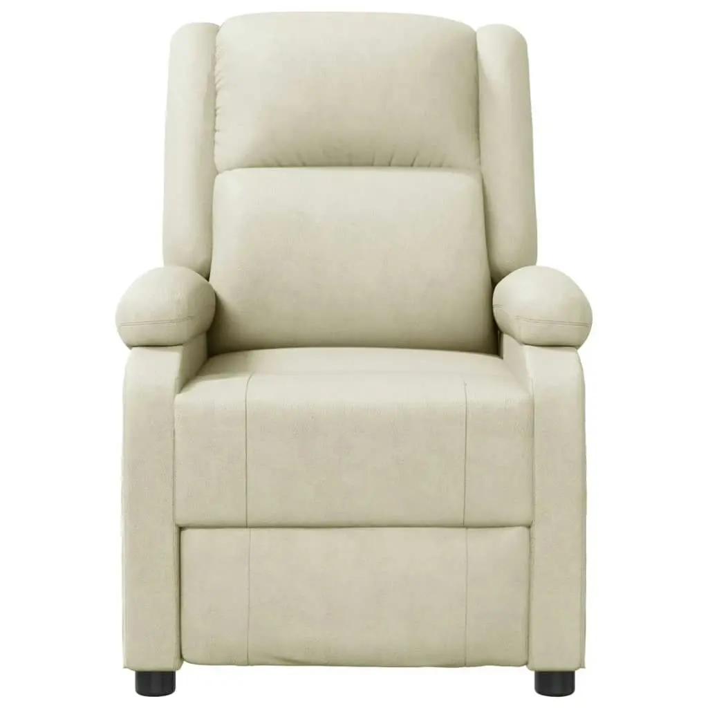 Massage Chair Cream Faux Leather 344182