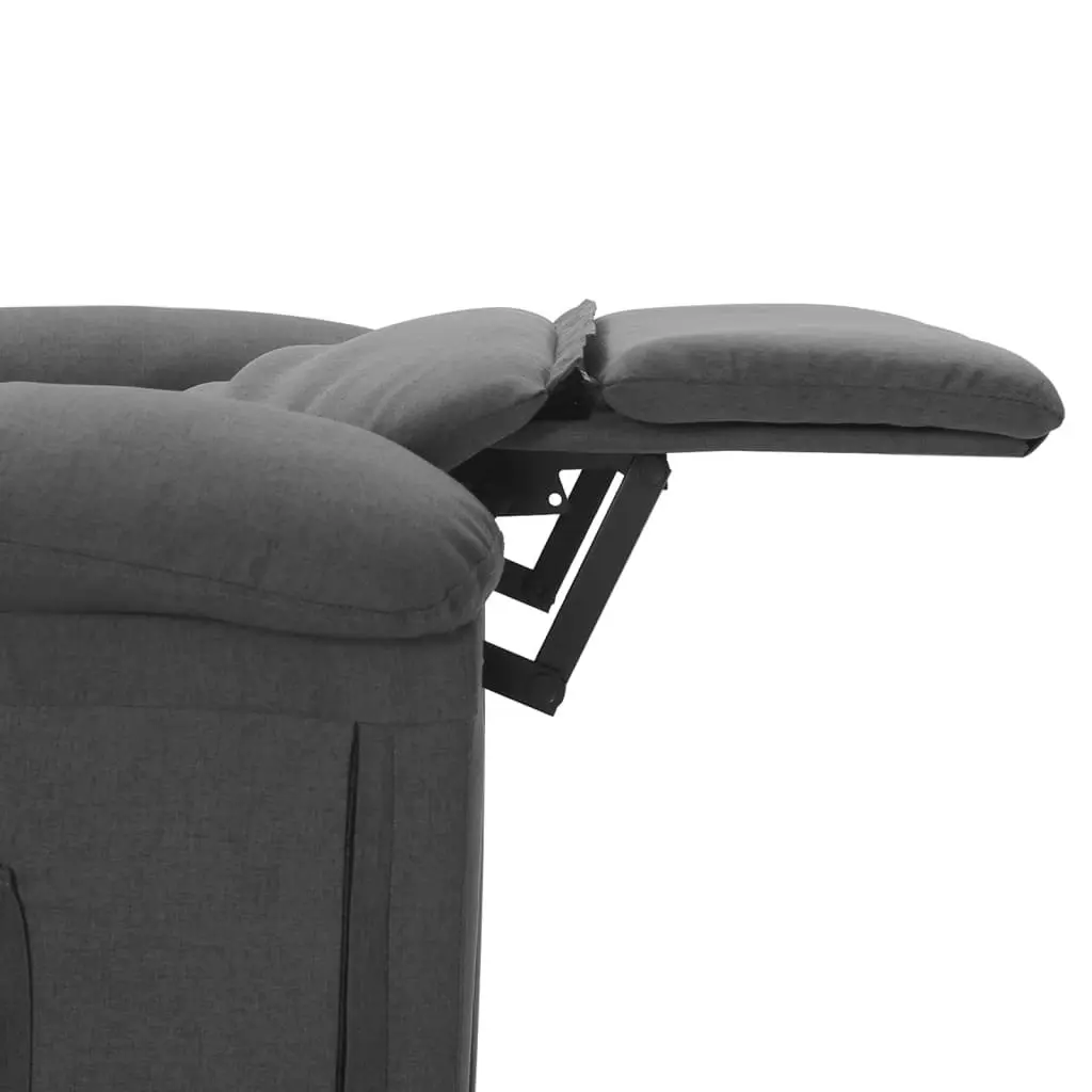 Massage Chair Dark Grey Fabric 342352