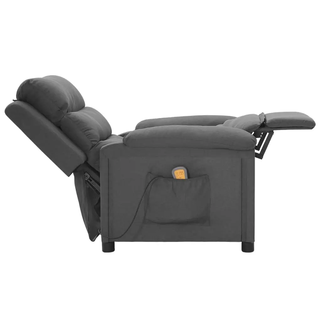 Massage Chair Dark Grey Fabric 342352