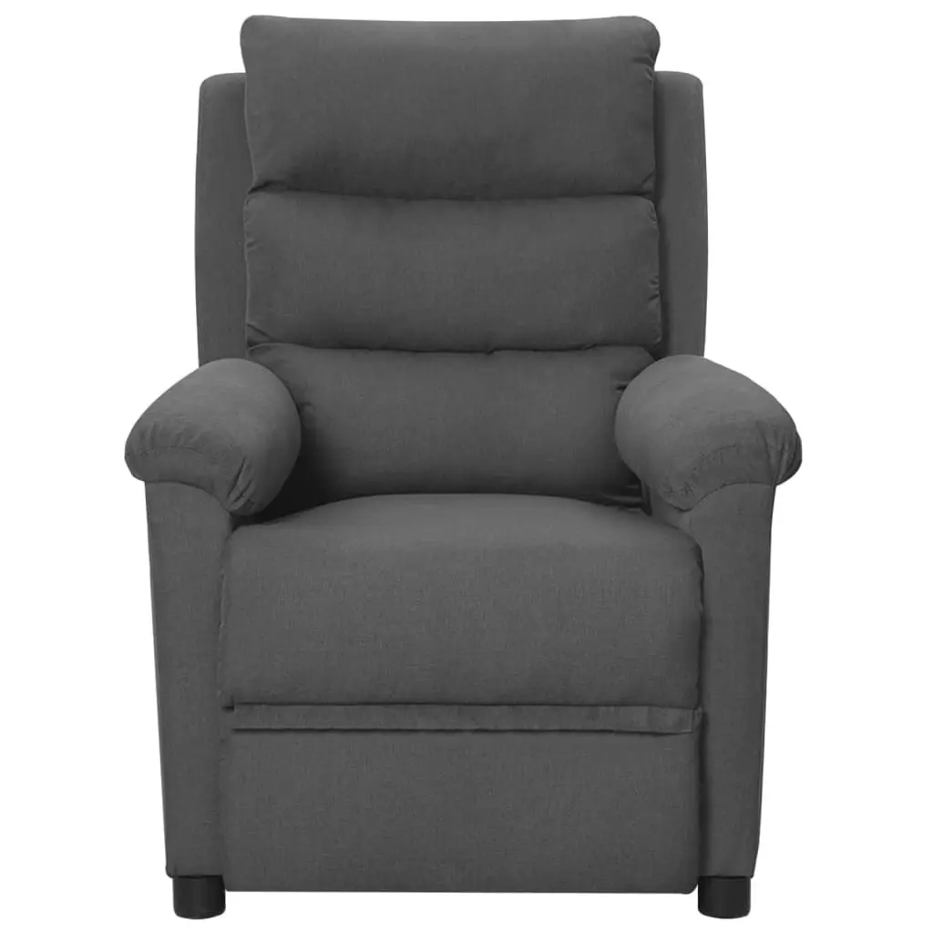 Massage Chair Dark Grey Fabric 342352