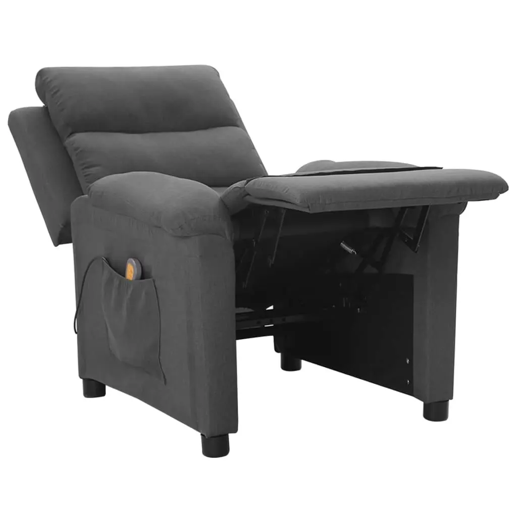 Massage Chair Dark Grey Fabric 342352