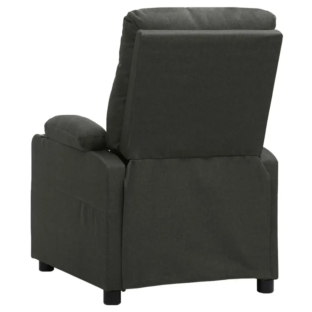 Massage Chair Dark Grey Fabric 339113