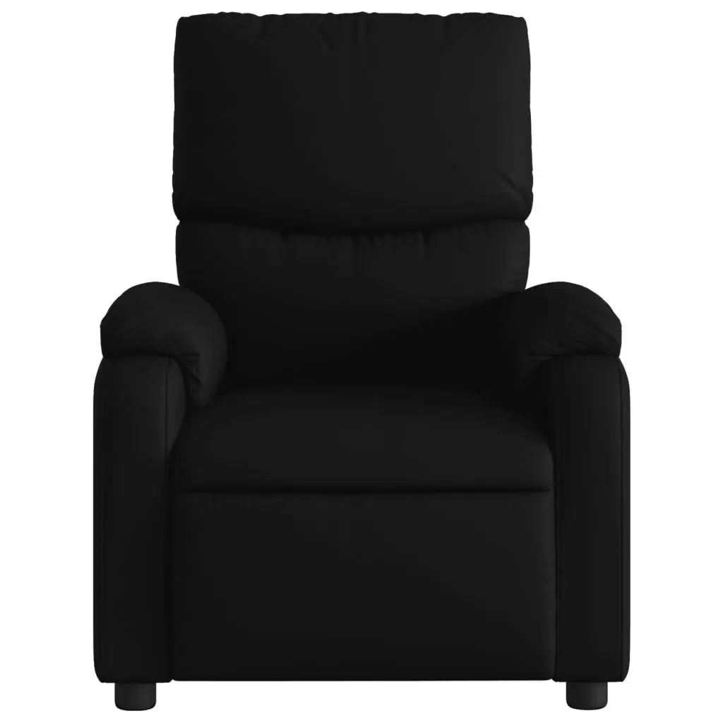 Massage Recliner Chair Black Faux Leather 3206116