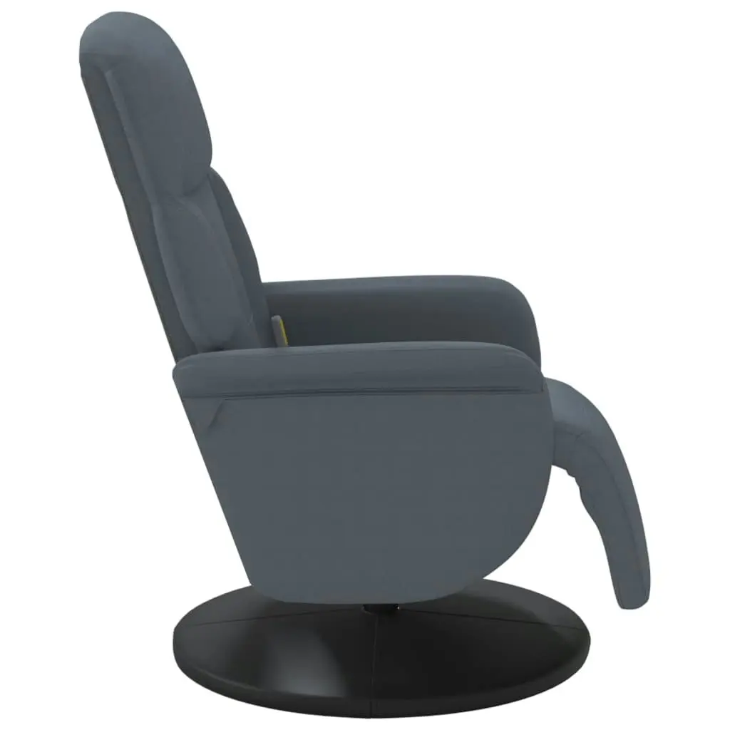 Massage Recliner Chair with Footrest Dark Grey Velvet 356694